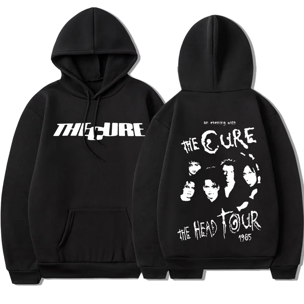 Rock Band tedavi kafa tur konser Hoodie erkek Vintage Punk gotik kazak