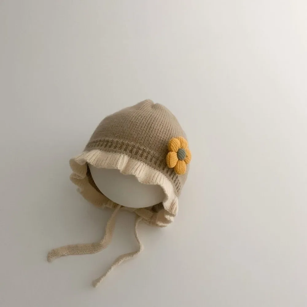 Warm Lace Kids Ear Protection Hat Polyester Winter