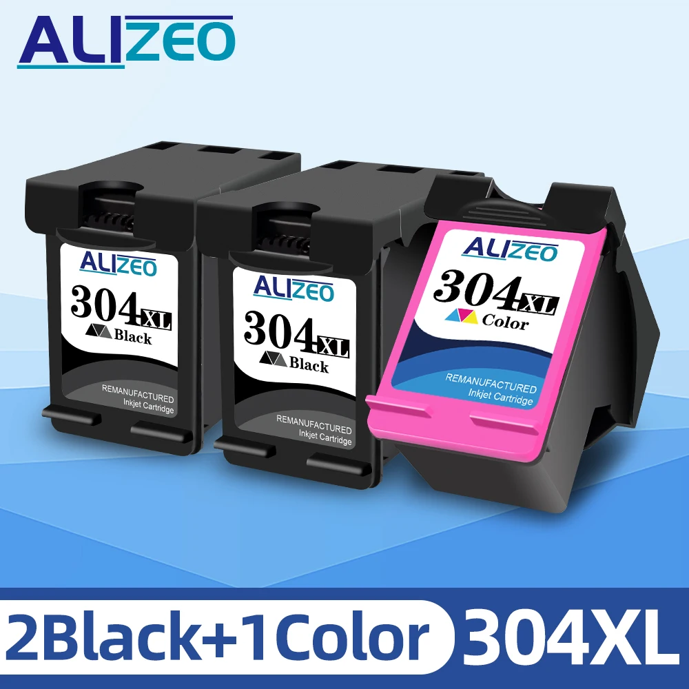 

Картридж чернильный Alizeo 304 XL для HP 304 HP 304 XL, Восстановленный для HP Officejet 3830 3831 3832 3833 3834 4650 4652 4654 4655