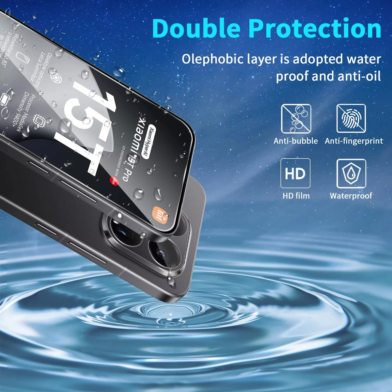 8K Ultra HD Tempered Glass Screen Protector - Pack of 1-4