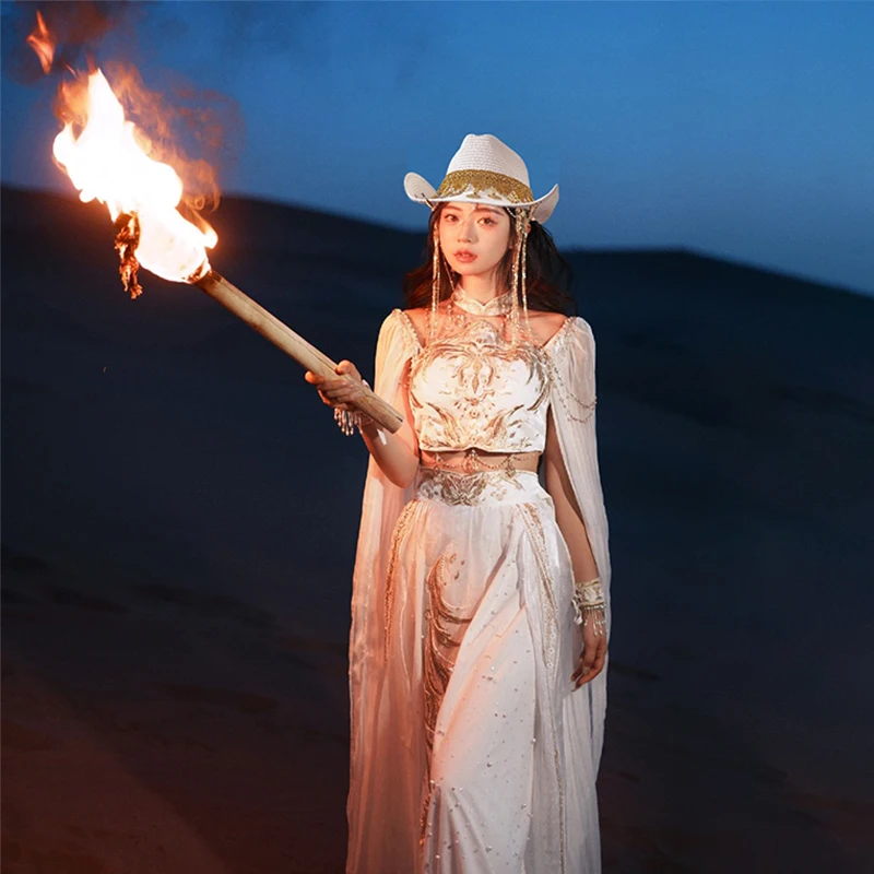 Uomo Donna Soft Straw Western Cowboy Hats Cappello Da Sole A Tesa Larga Party Travel Outdoor Caps Classic Retro Sombrero Uk Size L Us 7 1/4