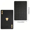 Black Gold Playing Card Game Card Waterproof Creative Magic Tools Chessboard Game Props For Home Holiday Classic Party Game 2