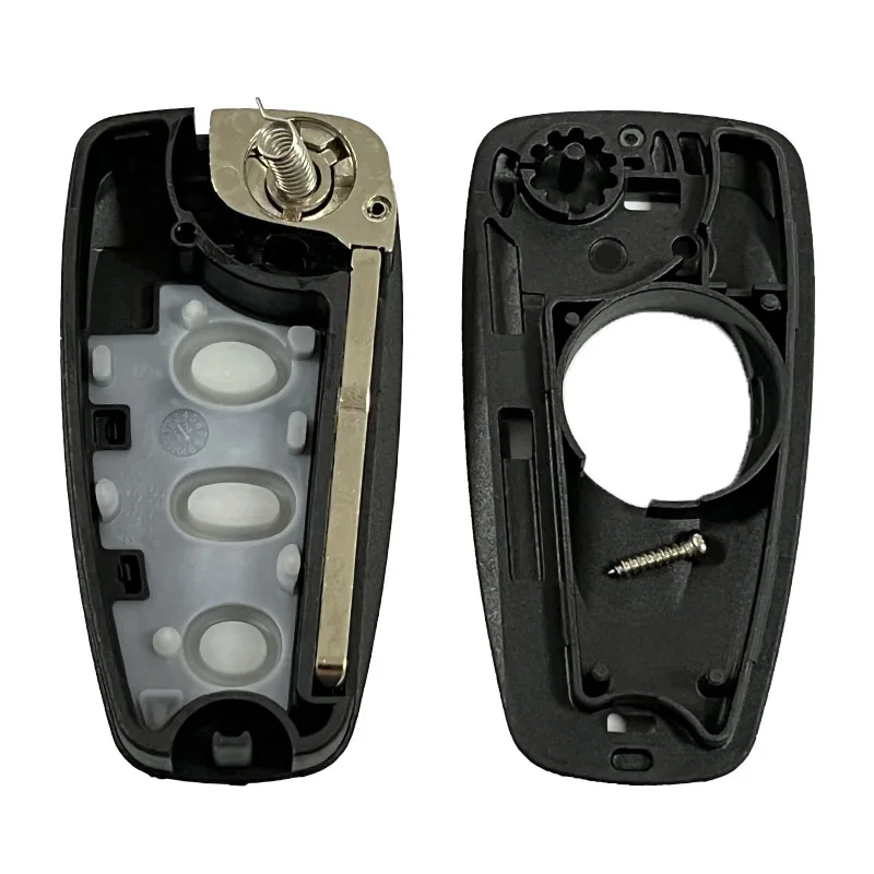 Key Case Car Key Shell Key Cover Folding Car Key Shell Fob Cover Key Fob Replacement Flip Remote Key Shell for Ford C-Max S-Max Focus Ranger Galaxy Mondeo Transit Tourneo