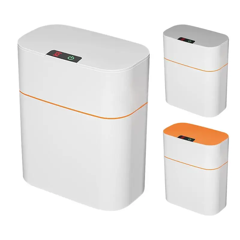 

Bathroom Motion Sensor Trash Can Motion Sensor Automatic Touchless Garbage Can With Lid Automatic Touchless Bathroom Small Trash