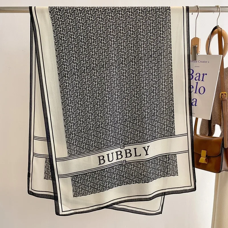 

2023 New Winter Women Cashmere Scarf Warm Thick Shawl Wrap Blanket Designer Brand Letter Printed Scarves Female Pashmina Foulard