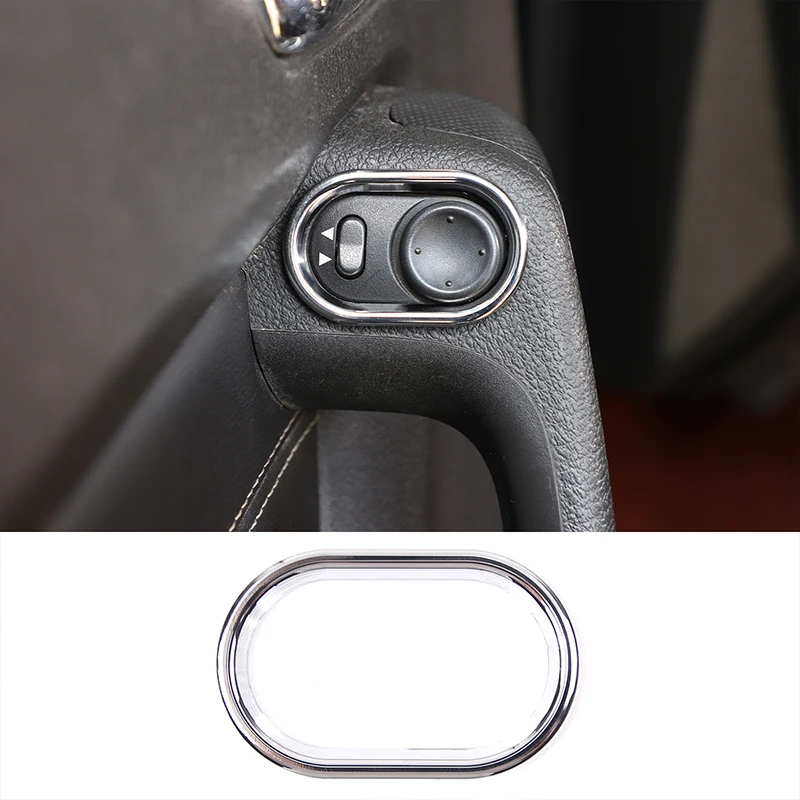 

For Hummer H3 2005-2009 Aluminum Alloy Mirror Adjustment Button Decorate Frame Car Accessories