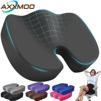 Seat Cushion Office Chair Cushions Pillow Memory Foam Pad Back Pain Relief Cushion Car Office Hip Support Massage Cushion
