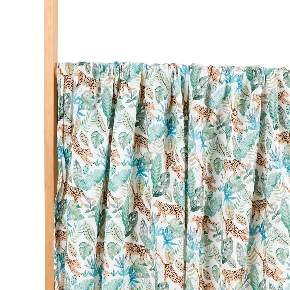 

CoolaPeach Baby Reborn Muslin Swaddle Bamboo Cotton Soft Blanket For Newborn Baby Wrap Sleepsack Bath Towel 120*110cm