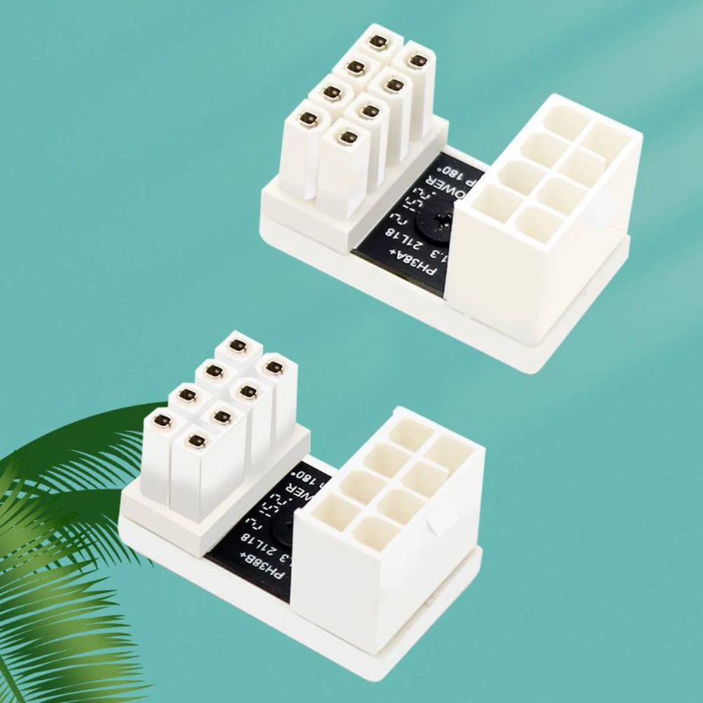 180 Degree 8 Pin Female To 8 Pin Male Desktop Computer U Shaped 8 Pin Female To 8 Pin Male Adapter Accessories for Graphics Card