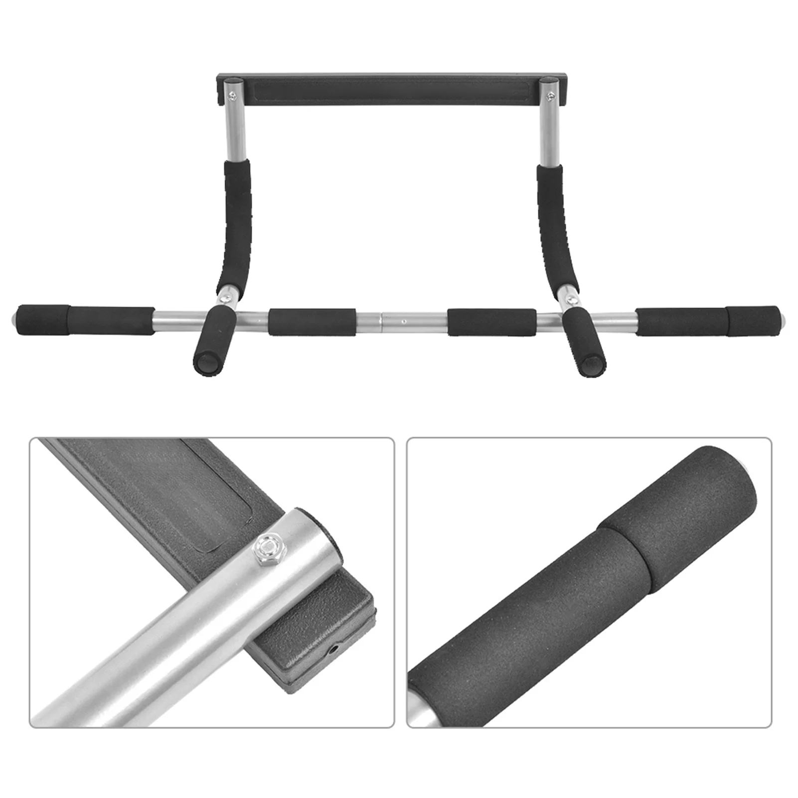 Indoor Door Pull Up Chin‑Up Trainer Horizontal Bar Arm Training Exercise Fitness Equipment