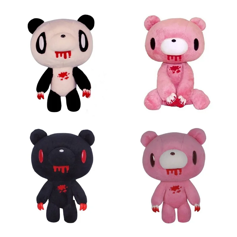 Black Gloomy Bear Plush Toy Soft Stuffed Black Bear Plushie Cute Cartoon  Animal Figure Toys For Kids Girls Birthday Gifts