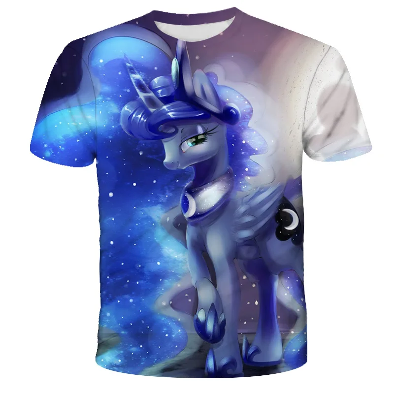 Pony T shirt kids 2022 years The best T shirt selection boys girls 3d print fashion lovely short sleeve T shirts 3-14 years old star wars t shirt