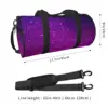 Gym Bag Glitter Ombre Print Sports Bag Gym Accessories Magical Purple Men's Oxford Printed Handbag Cute Training Fitness Bag 3