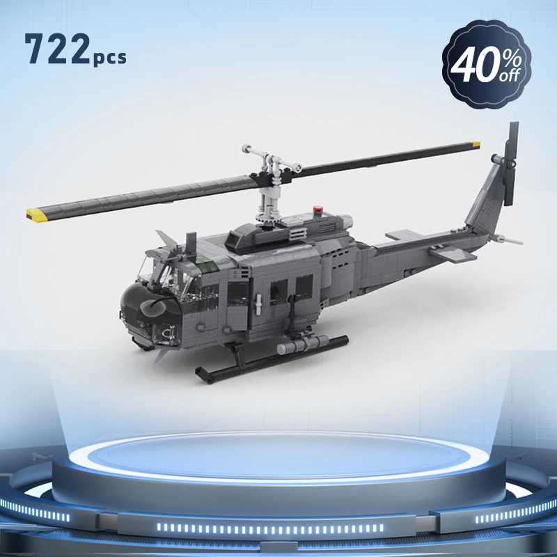 helicopter-military-moc-bricks-sets-united-states-army-gunships-medivac-vietnam-war-attack-bricks-set-huey-helicopter