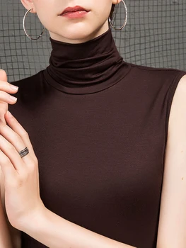 مثير سليم المرأة تانك القمم 2025 صيف جديد الياقة المدورة أكمام محبوك مطاطا قاع قميص الإناث قمة صلب 3