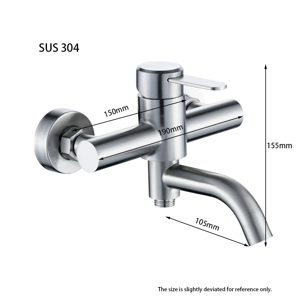 Shower Faucet Tap Mixer Showerhead 3 Way Wall Mounted Bathroom Accessories