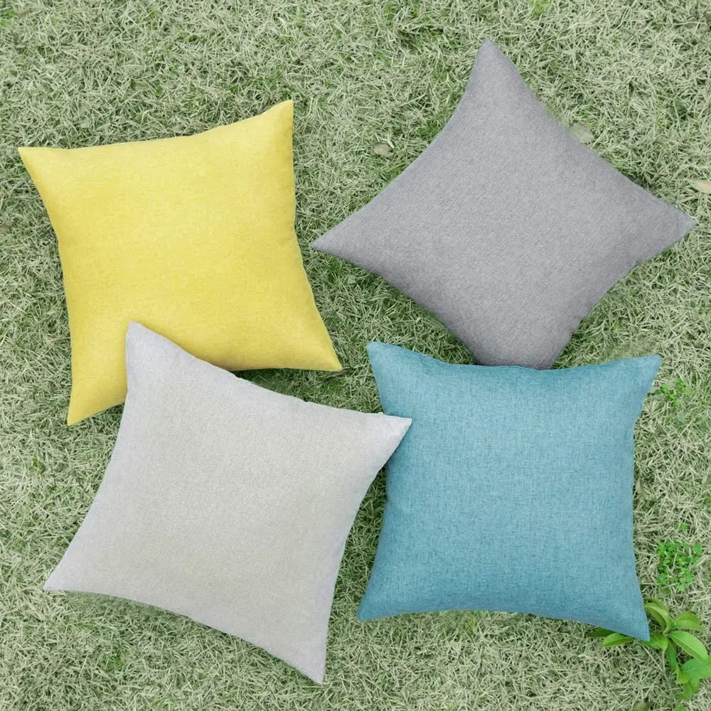 

Outdoor Decorative Cushion Cover 45x45cm Throw Pillow Cover Waterproof Square Garden Pillowcase For Sofa Bed Living Room