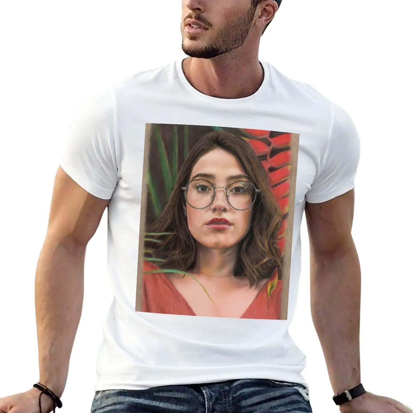 

Portrait T-Shirt Aesthetic clothing cute tops man clothes heavy weight t shirts for men