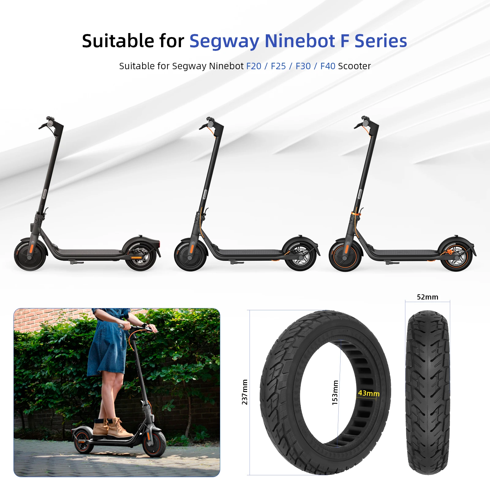 Ruote Piene Xiaomi M365 Prodrocam 250 X 54 Pneumatici Completi Per