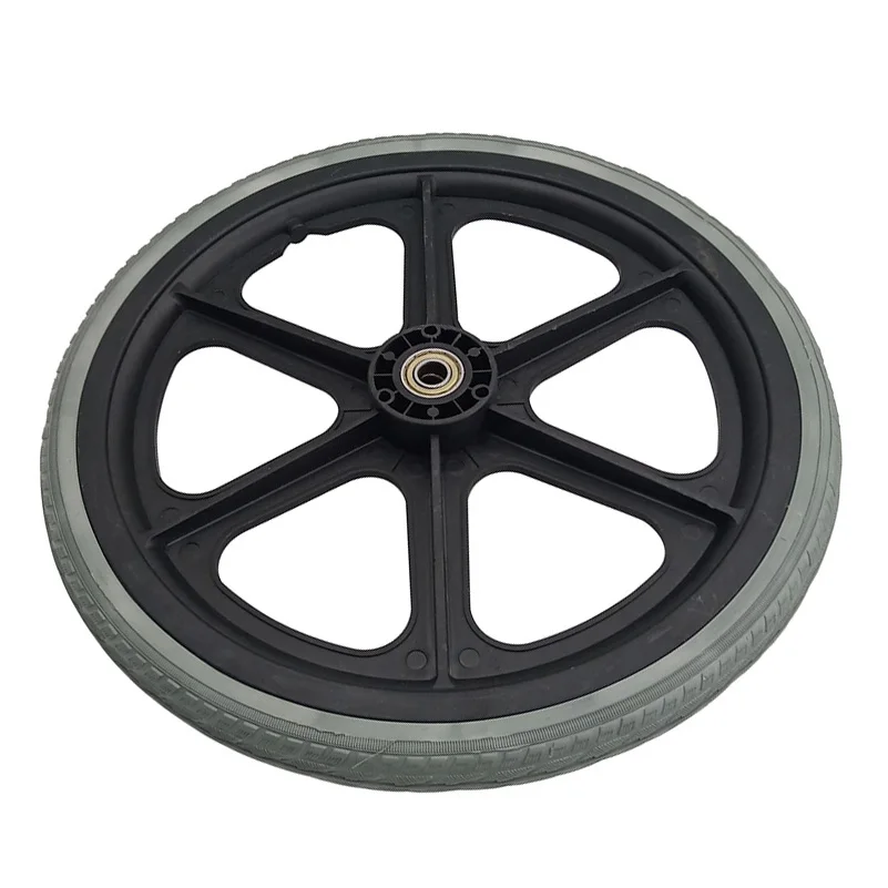 Tekerlekli sandalye aksesuarları arka lastik 16 inç 16x1.75 katı büyük pnömatik genel