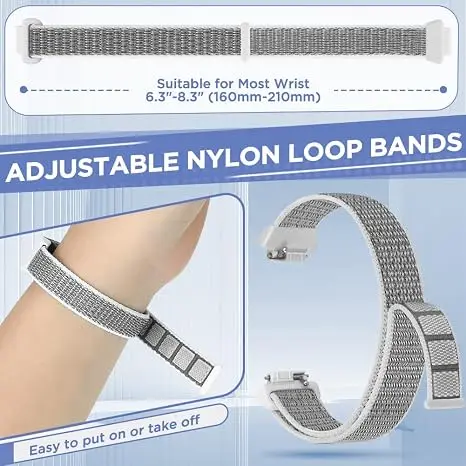 Durable Nylon Braid Smartwatch Strap - Versatile Replacement Wristband Accessory