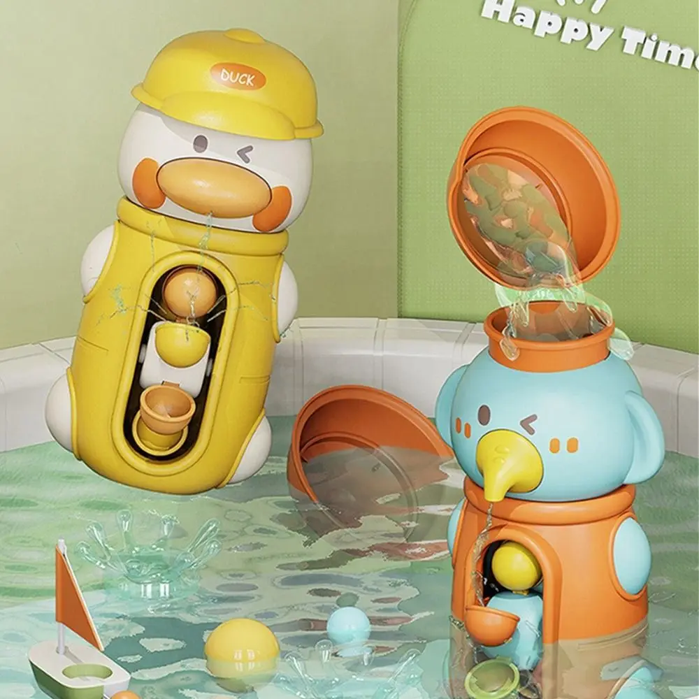 

Cute Cartoon Waterwheel Duck Bathroom Play Watering Toys Swimming Toy Baby Water Spray Toys Kids Bath Toy Play Water Toy
