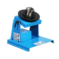 15KG Semi-Automatic Mini Rotary Welding Positioner Turntable Tilte Table 0-90º  3 Jaw Lathe Chuck 65mm 80mm 1