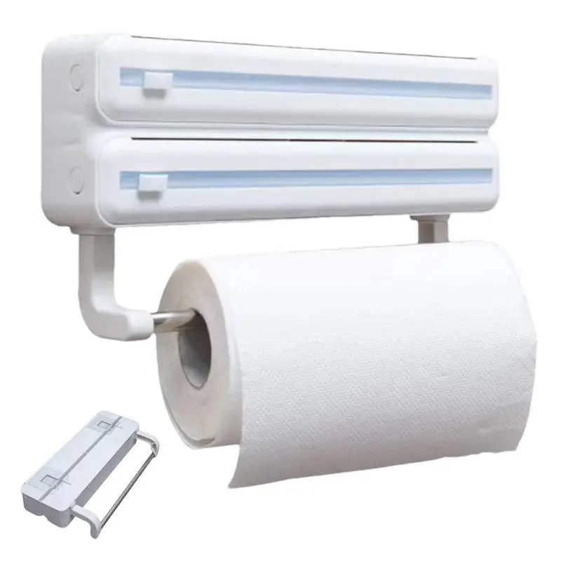 Multifunctional Wall Mounted Cling Film Dispenser