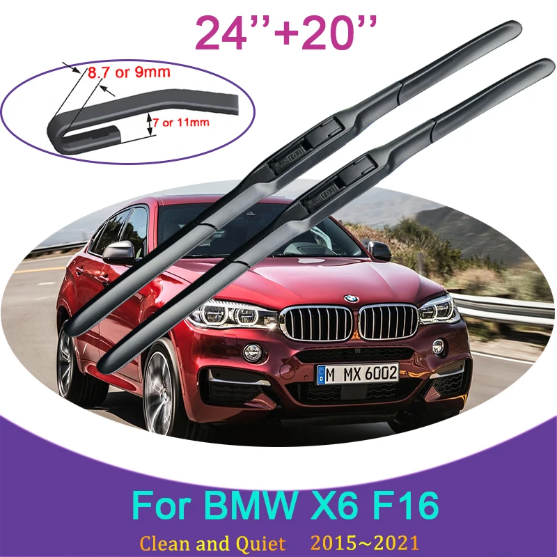 Car Wiper Blades For Bmw X6 F16 2015 2016 2017 2018 2019 2020 2021
