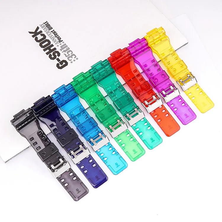 Transparent Silicone Watch Band Bracelet with Protective Case