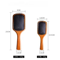 Peine de madera profesional, cojín de aire, cepillo de masaje para la pérdida de cabello, cepillo para el cuidado del cuero cabelludo, peine de bambú saludable - Imagen 6