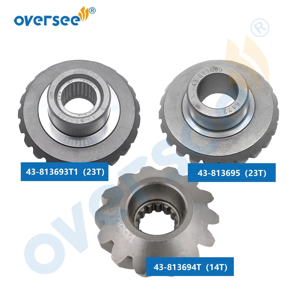 813693 Gear Kit For Mercury Mercruiser 50HP 55HP 60HP Outboard Motor Forward 43-813693T;Pinion 813694T;Reverse 813695T