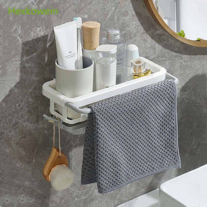 Kitchen Sponge Sink Holder Punch-free Dish Drain Rack Storage Shelf Bathroom Shelves Hanging Rack Organizer Accessories 5
