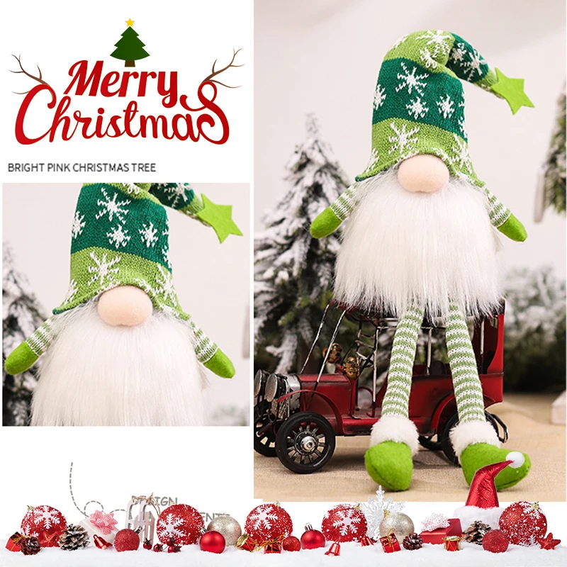 크리스마스 얼굴없는 인형, 빛나는 그놈 메리 크리스마스 홈 장식, Navidad Natal 선물, 새해 2023 크리스마스 선물