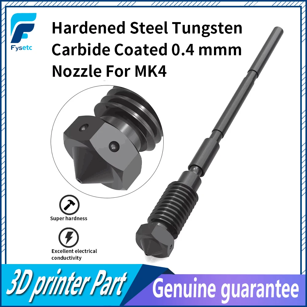 ForPrusaMK4Nozzle04mmTungstenCarbideCoatedHardenedSteelHigh