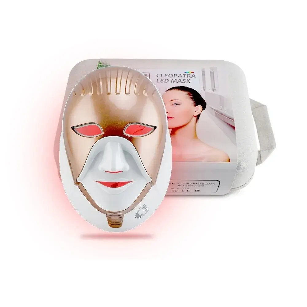 PDT Led Mask Photodynamic 8 Color Facial Cleopatra 630nm Red Light Smart Touch Face Neck Care Machine