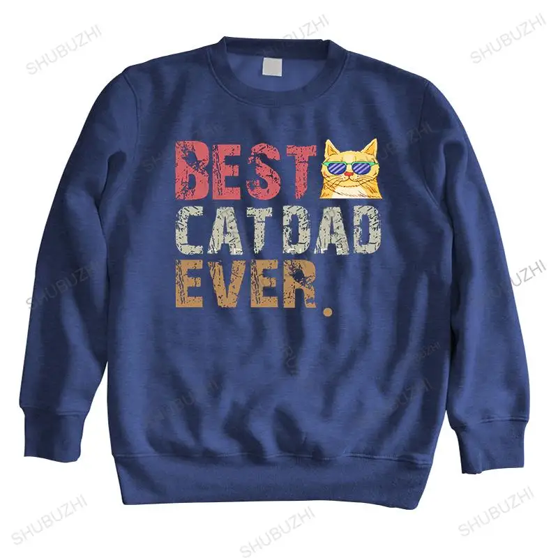 

men autumn sweatshirt black hoody homme cotton hoodie best cat dad ever brand hoodie drop shipping cotton sweatshirt for boys