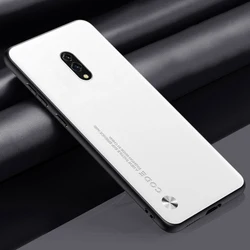 Luxury PU Leather Matte Silicone Shockproof Phone Case - Full Protection Coque for OPPO K3 (WHITE)