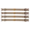 4pcs Molle System Webbing Straps Tactical Backpack Vest Adapter Belts Outdoor Sports Climbing Hiking Hunting Bags Chest Straps 6