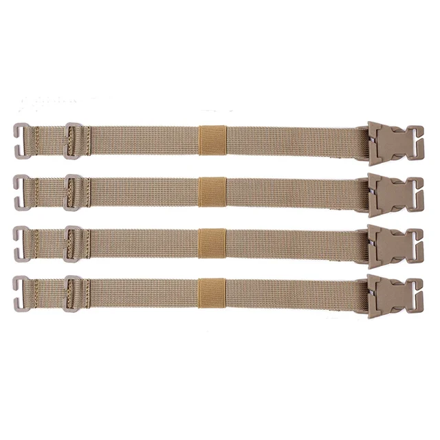 4pcs Molle System Webbing Straps Tactical Backpack Vest Adapter Belts Outdoor Sports Climbing Hiking Hunting Bags Chest Straps 6