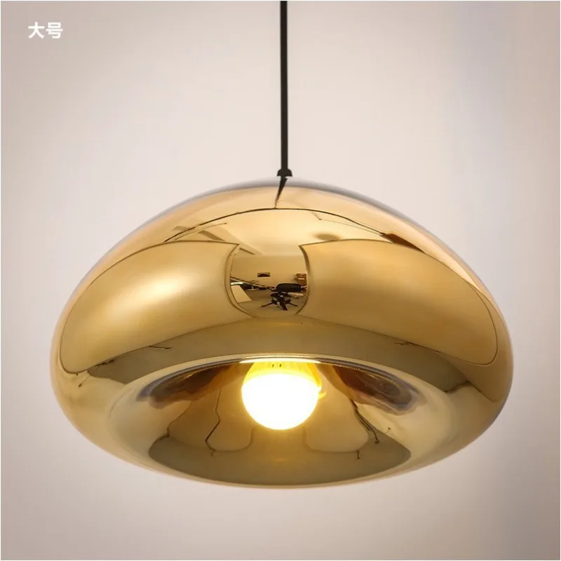 

Fashion bread bun restaurant brass plating glass bowl restaurant cafe bar counter to restore ancient ways small pendant