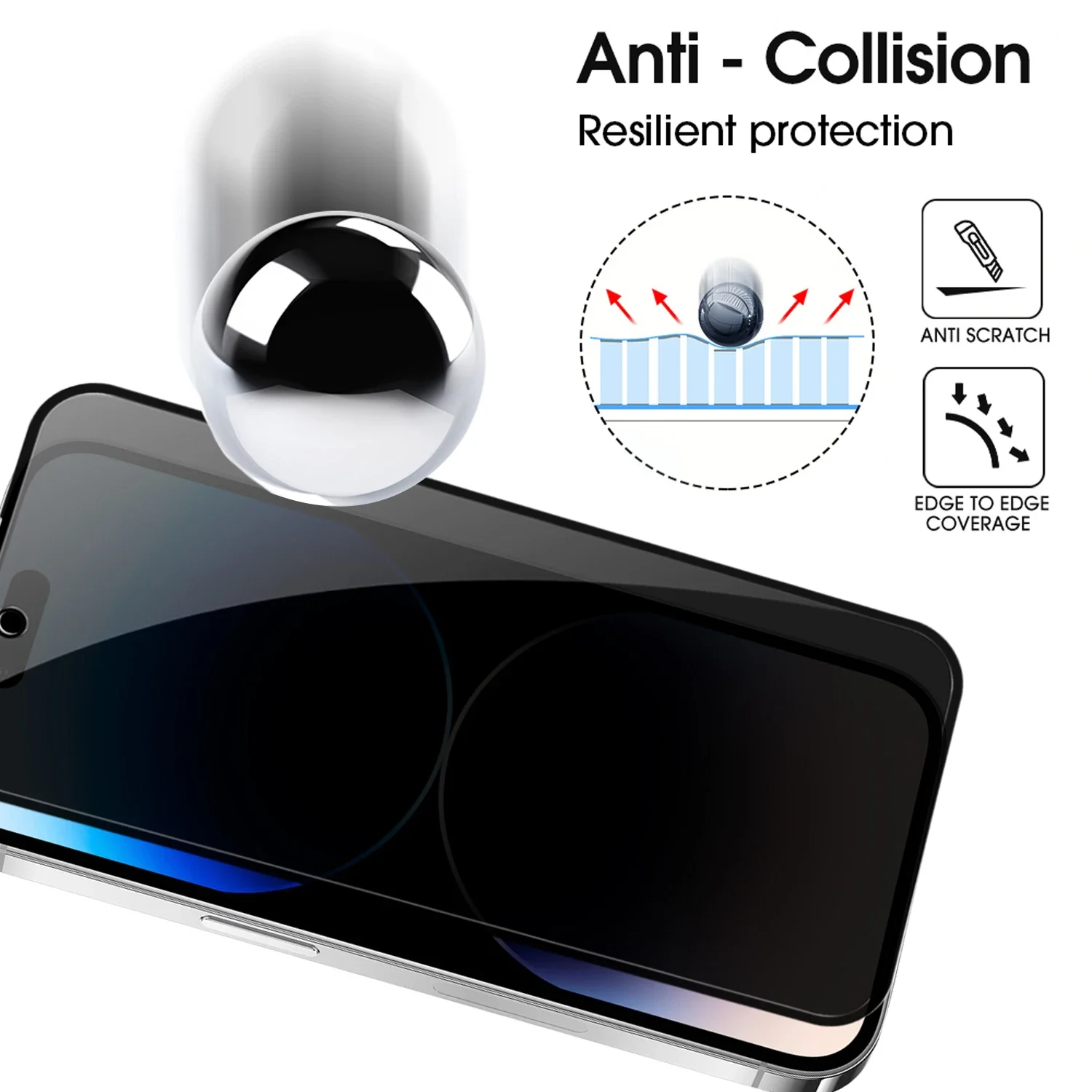 1-3PCS Anti Spy Tempered Glass for IPhone 17 17Air Pro Max Privacy Screen Protector Anti-peeping Protective Film for IPhone 17