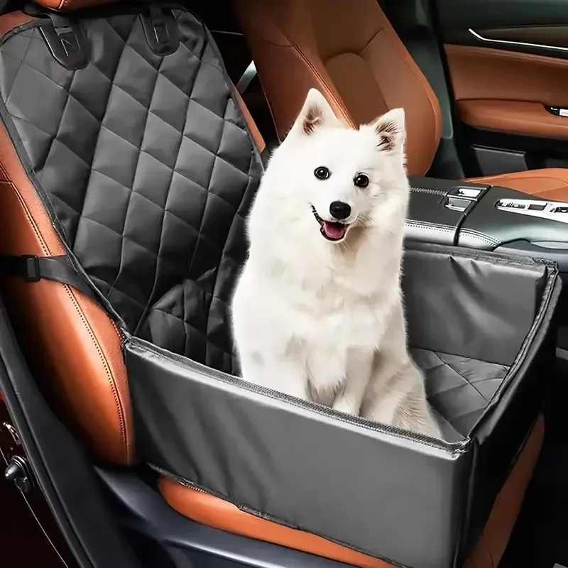 Pet-Friendly 3D Honeycomb Upgraded Pet Car Seat Cover-All-Season All-Weather, Portable Foldable Easy Install