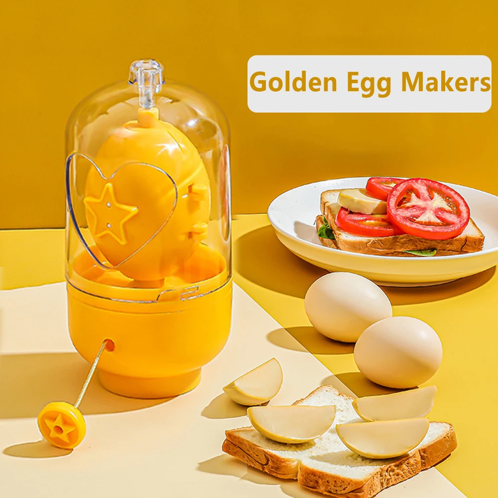 Egg Scrambler Hand Egg Shaker Mixer Food Grade Silicone Spinner Manual Tool In Shell Spinner for Hard Boiled Eggs egg beater