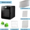 (10 Stainless Steel Trays) Digital Adjustable Timer Temperature Control Keep Warm Function 6