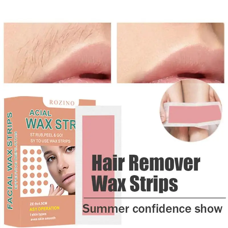 

Face Wax Strips Face Body Facial Hair Removal Waxing Strips Kit Effective And Natural Facial Wax Strips For Finger Chin And Toes