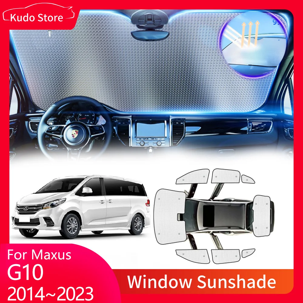 

Full Coverage Sunshades for Maxus G10 Van 2014~2023 Sun Protecti Front Windshield Curtain Rear Side Window Visor Mat Accessories