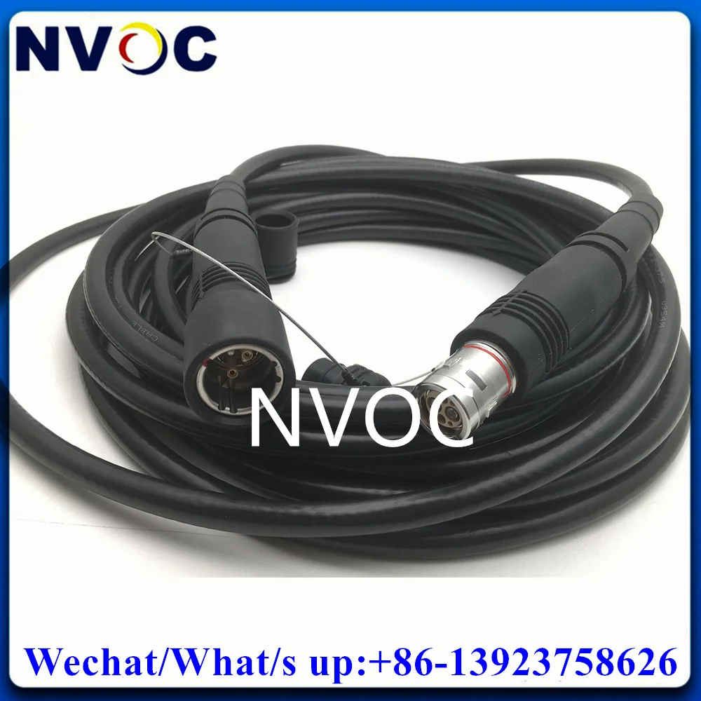 

3Pcs 50M 3K/93C SMPTE311 Hybrid Fiber Optic Wire Electrical HD Camera Le Mo Cable Conductor FUW-PUW-50M Connector Without Reel