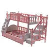 Double Princess Bed Play House Accessories Included Large Size Double-decker Princess Bed 1/12 Furniture  Bed Toy Accessories 1