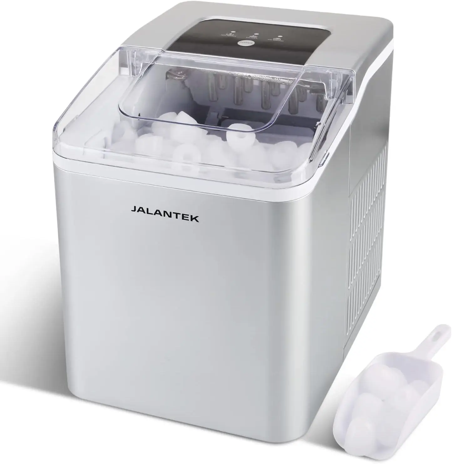 

top Ice Maker Machine with Self-Cleaning, 9 Ice Cubes Ready in 8 Minutes, 26lbs Ice Cubes in 24H, with Ice Scoop and Basket. Pe